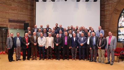 قيادات الإنجيلية تزور القس أندريه زكي بعد الشفاء من كورونا
