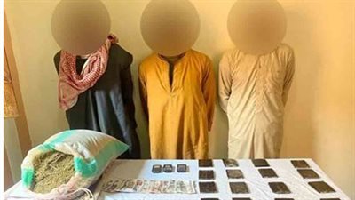 ضبط كمية من المواد المخدرة بحوزة 3 أشخاص بجنوب سيناء