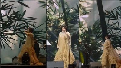 وصلة رقص لشيرين عبد الوهاب في حفلها بالكويت، شاهد رد فعل الجمهور (فيديو)