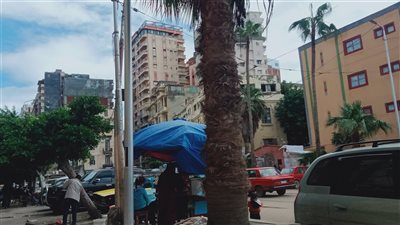 سماء ملبدة بالغيوم وعدم استقرار الأحوال الجوية فى الإسكندرية 