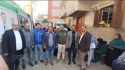 قافلة طبية للكشف المجانى على المواطنين بميت يزيد في الغربية (صور)