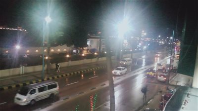 هطول أمطار متوسطة على شرق الإسكندرية 