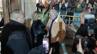 أشرف زكي وإيهاب فهمي في عزاء والد ريم البارودي