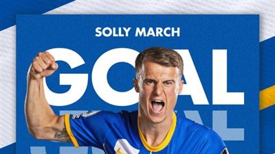 الدوري الإنجليزي، مارش يحرز هدف برايتون الأول في مرمى ليفربول