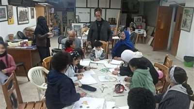 انطلاق فعاليات ورشة الرسم بقصر ثقافة الإسماعيلية احتفالا بعيد الشرطة( صور )
