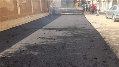 الانتهاء من رصف شوارع حي شرق سوهاج