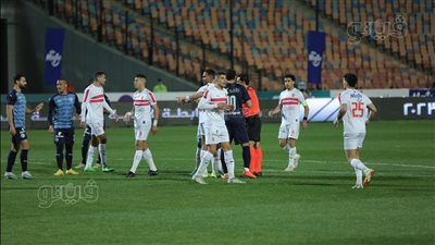 كأس مصر، الزمالك يتقدم على بيراميدز بهدف في الشوط الأول وطرد علي جبر (صور)