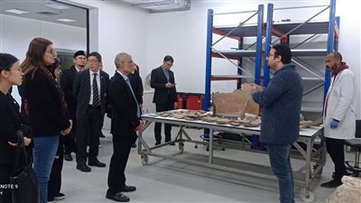 المتحف القومي للحضارة المصرية يستقبل وفدًا من جمهورية سنغافورة