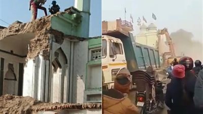 السلطات الهندية تهدم مسجدا تاريخيا تم بناؤه من 5 قرون (فيديو)