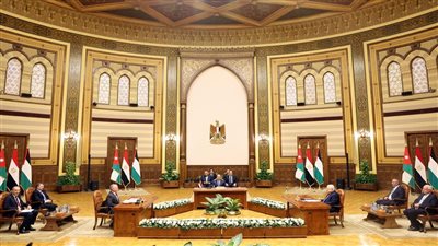 تفاصيل البيان الختامي للقمة الثلاثية المصرية الأردنية الفلسطينية
