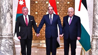 القضية الفلسطينية تتصدر نشاط الرئيس السيسي اليوم (صور)