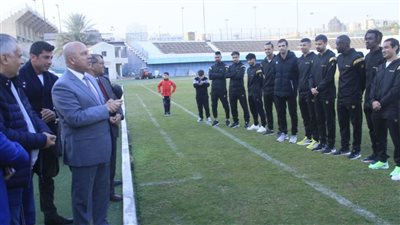 السكة الحديد، وزير النقل يدعم الفريق قبل مواجهة زد (صور)