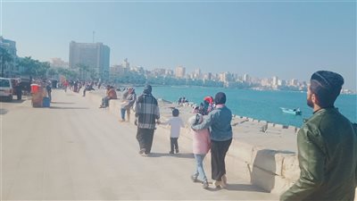 سطوع أشعة الشمس واستقرار الأحوال الجوية فى الإسكندرية 