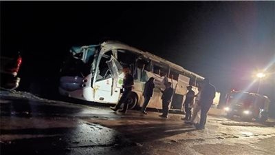 أسماء ضحايا ومصابي تصادم أتوبيس عمال بسيارة نقل على طريق المطرية في بورسعيد