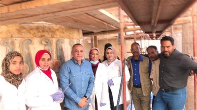 الانتهاء من تنظيف 37 عمودا في معابد الكرنك بالأقصر