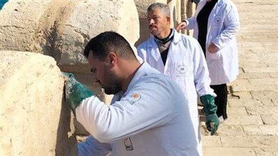 مدير آثار الإسكندرية يتفقد أعمال صيانة قلعة قايتباي ويؤكد انتهاء 98% من مشروع الحماية