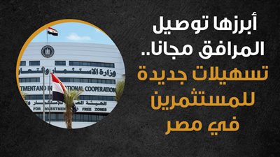أبرزها توصيل المرافق مجانا.. تسهيلات جديدة للمستثمرين في مصر (إنفوجراف)