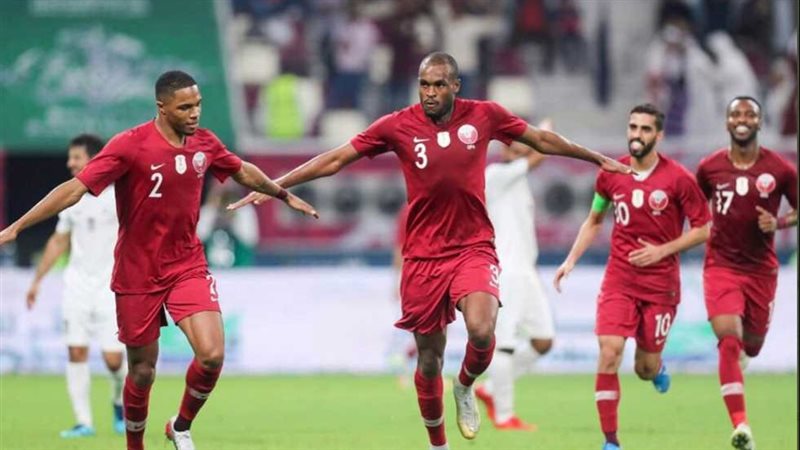 فرحة لاعبو قطر بعد