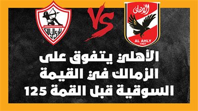 الأهلي يتفوق على الزمالك في القيمة السوقية قبل القمة 125 (انفوجراف) 