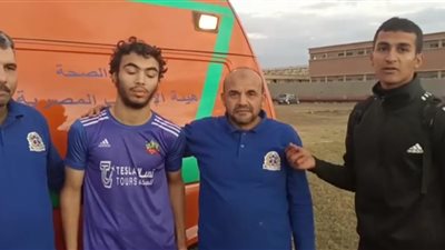 مُسعف ينقذ لاعبًا بلع لسانه فى المنوفية