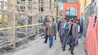 محافظ أسيوط يتفقد أعمال تنفيذ مجمع الصناعات الحرفية بقرية الشامية 