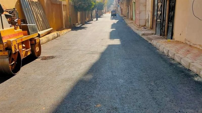 رصف الشوارع بالمنيا،