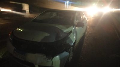 تصادم سيارة ملاكي بسيارة نقل ثقيل في الإسماعيلية (صور) 