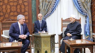 شيخ الأزهر يناقش مع وزير خارجية إيطاليا عقد مؤتمر عالمي لتجريم الإساءة للأديان.. ويؤكد: العالم لن يخرج من أزماته إلا بالعودة للدين