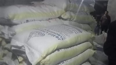 تشميع منخل وضبط  5 أطنان دقيق و6 أطنان ردة في الجيزة (صور)