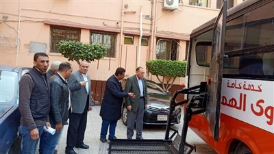 إعادة عمل مينى باص ذوى الاحتياجات الخاصة بعد التجديد بالشرقية 