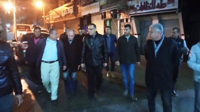 جولة ليلية  لمحافظ الشرقية بشوارع الزقازيق 