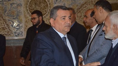 أسامة هيكل وخالد داود وسعد عبد الحفيظ في عزاء الصحفي سيد عبد العاطي (صور)