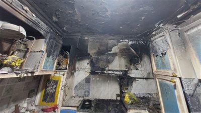 حريق هائل بمنزل المطربة جواهر بمصر الجديدة (صور)