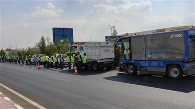 بدء التشغيل التجريبى لكوبرى عرب الرمل على طريق الإسكندرية الزراعي