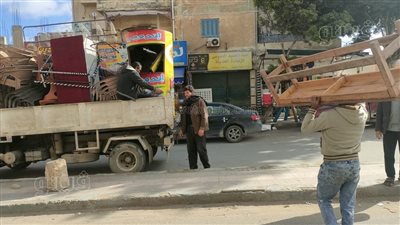 حملة مكبرة لرفع الإشغالات وسوق المعازير بمرسى مطروح (صور)