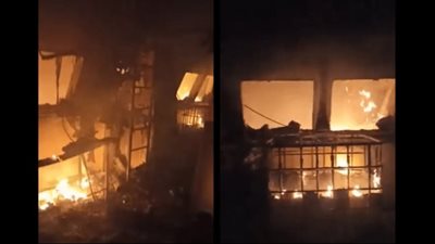 لحظة إصابة صاروخ سفينة تركية في ميناء خيرسون الأوكراني (فيديو)