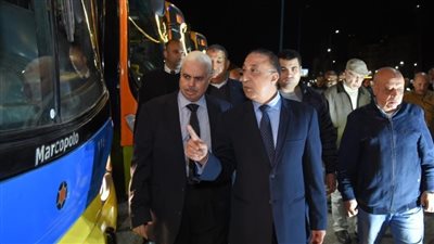 محافظ الإسكندرية يشهد إطلاق أول 10 أتوبيسات محولة للعمل من السولار للغاز