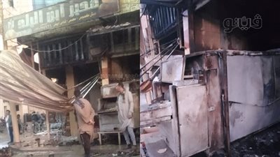 إصابة طفل في حريق مخبز سياحي في بني سويف