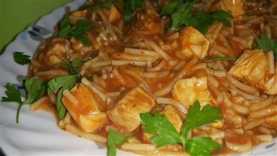 طريقة عمل المكرونة المبكبكة، الوصفة الليبية الأصلية