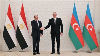 الصور الأولى لاستقبال الرئيس السيسي في القصر الرئاسي بأذربيجان