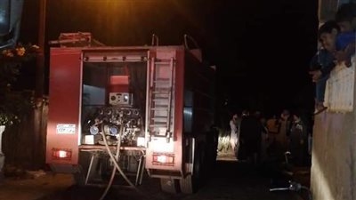 السيطرة على حريق في هيش  بقرية الفردان بالإسماعيلية (صور) 