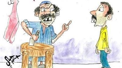 ارتفاع أسعار اللحوم في كاريكاتير فيتو