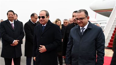 لحظة وصول السيسي إلى مدينة يريفان عاصمة أرمينيا (صور)