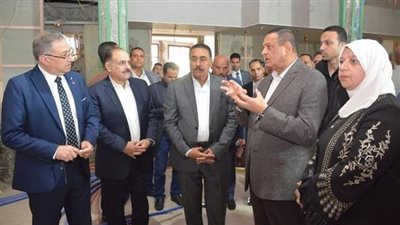 وزير التنمية المحلية يتفقد الأعمال الإنشائية لإنشاء مركز السيطرة للشبكة الوطنية للطوارئ 