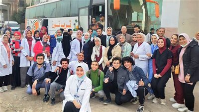جامعة الإسكندرية تنظم قافلة طبية لمركز أبو المطامير في البحيرة