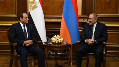 زيادة حجم التبادل التجاري والاستثماري يتصدر مباحثات السيسي ورئيس وزراء أرمينيا