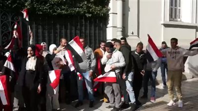 الجالية المصرية في اليونان تشارك في وقفة لتأييد الرئيس السيسي (صور)