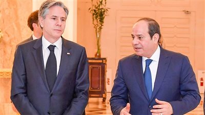 رسائل قوية من السيسي لوزير خارجية أمريكا بشأن تطورات الأوضاع بالأراضي الفلسطينية