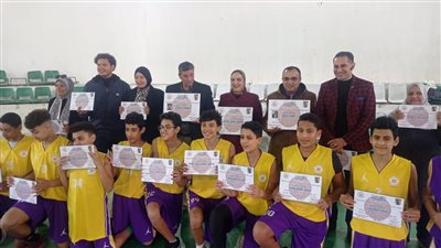 وكيل وزارة الشباب والرياضة بالدقهلية تكرم أبطال مركز السلة تحت 16 سنة 