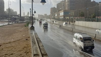 سقوط أمطار خفيفة على الإسكندرية 